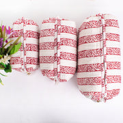 Block Print Cosmetic Bag, Makeup Pouch, Wash Bags, Toiletry Bags